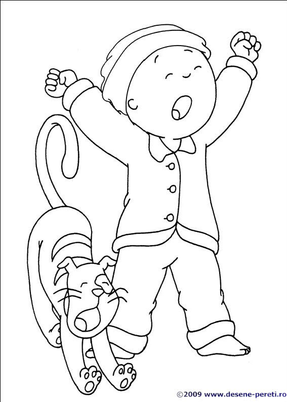 caillou desene colorat